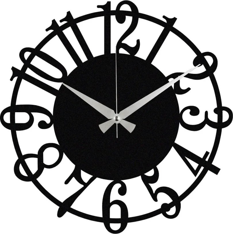 Enzoclock fém falióra, 48×48 cm – S006