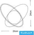 UNIVERSO Fali lámpa 1xG9 max.10w D240x240mm IP20 Óarany 5év