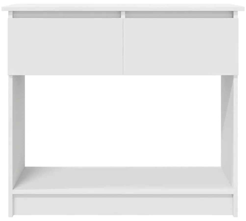 fehér konzolasztal fiókokkal 85,5x38,5x74,5 cm