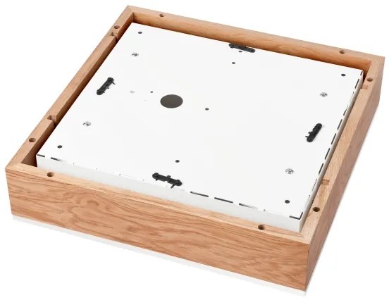 Mennyezeti lámpa OAK SQUARE 4xE27/15W/230V 39x39 cm tölgy/fehér