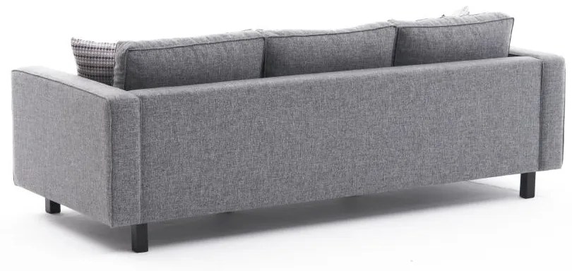 3 személyes kanapé Kale Linen - Szürke