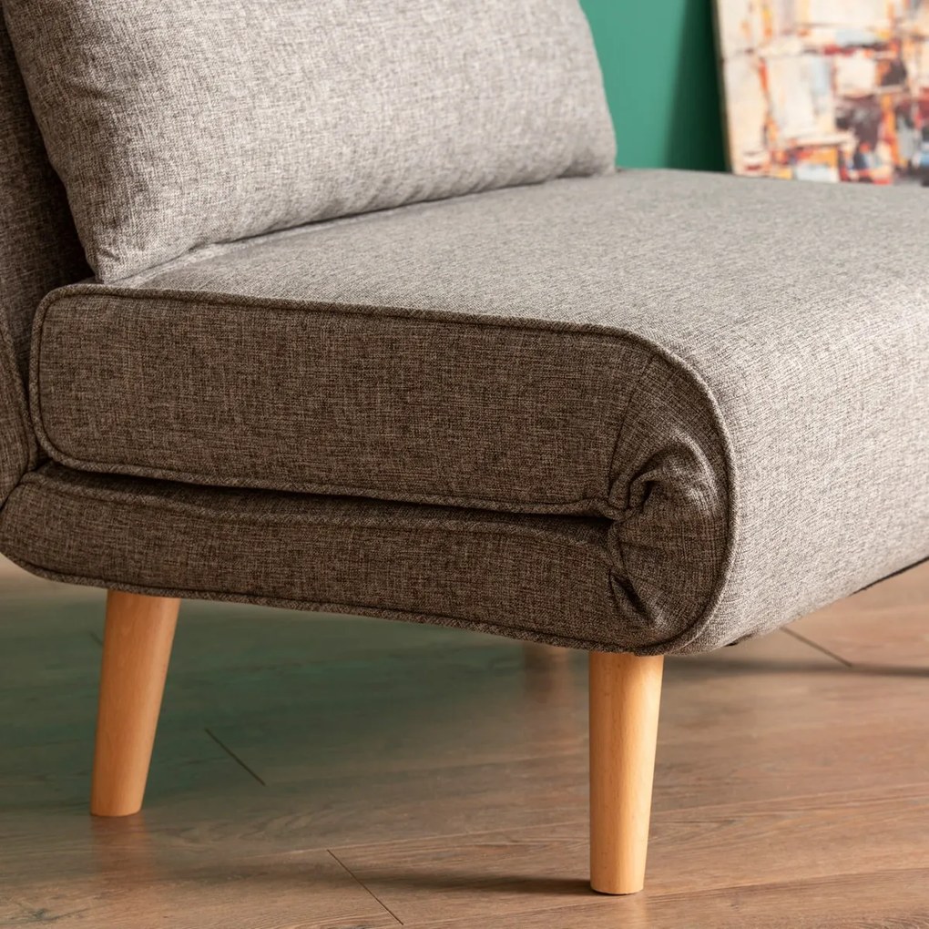 Folde Single Light Grey fotel