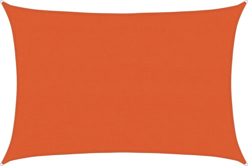 vidaXL narancssárga HDPE napvitorla 160 g/m² 3,5 x 5 m