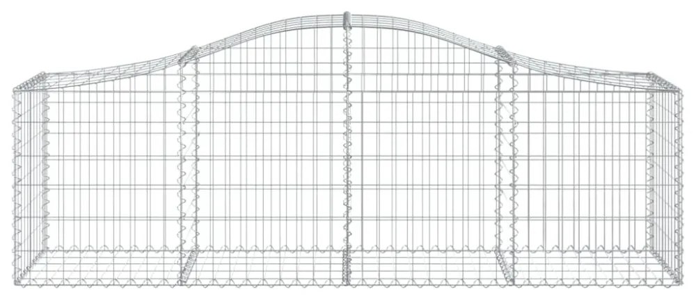 íves horganyzott vas gabion kosár 200x50x60/80 cm
