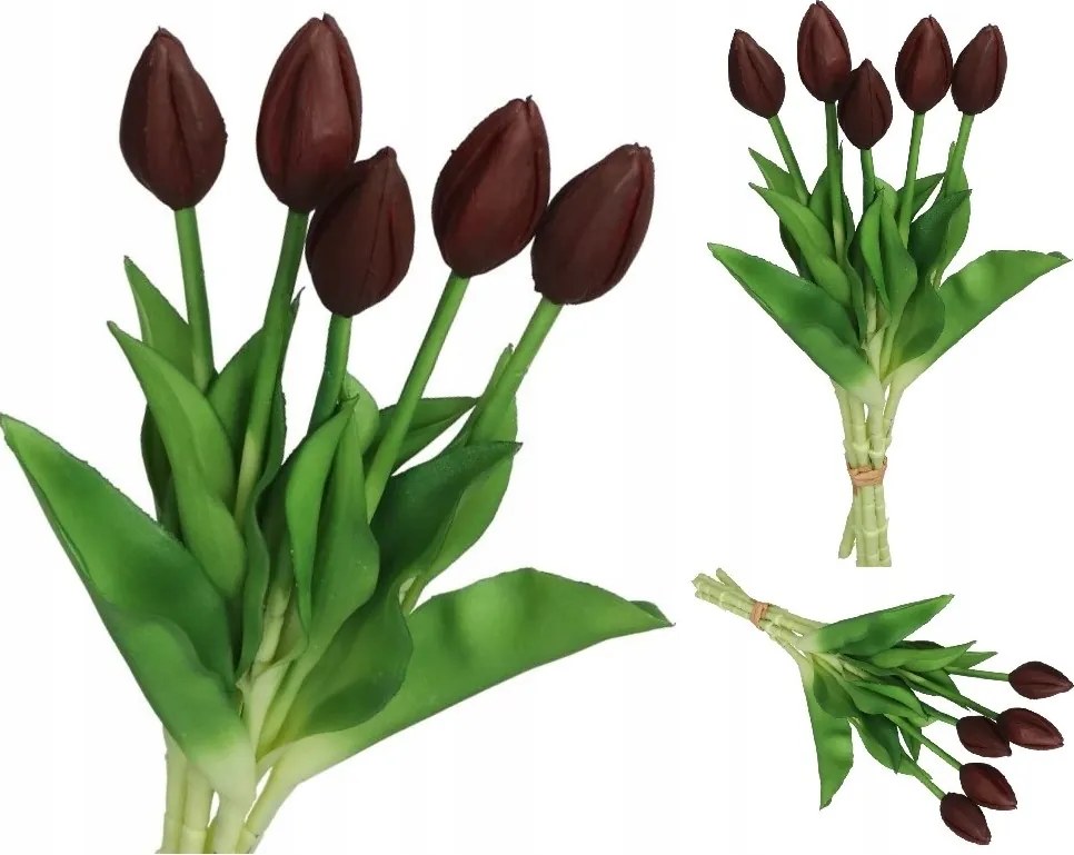 Tulipán Csokor Tulipán Gumírozott Gumi Szilikon, Mint Az Élő