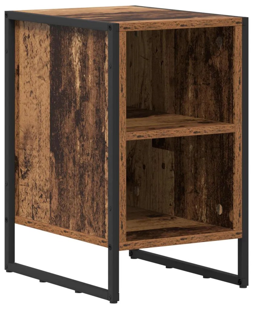 vidaXL Éjjeli asztal 2 pcs Öreg fa 39.5 x 30 x 50 cm Faanyag