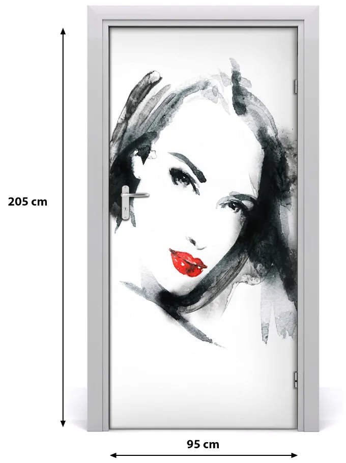 Poszter tapéta ajtóra Portré, nő 75x205 cm