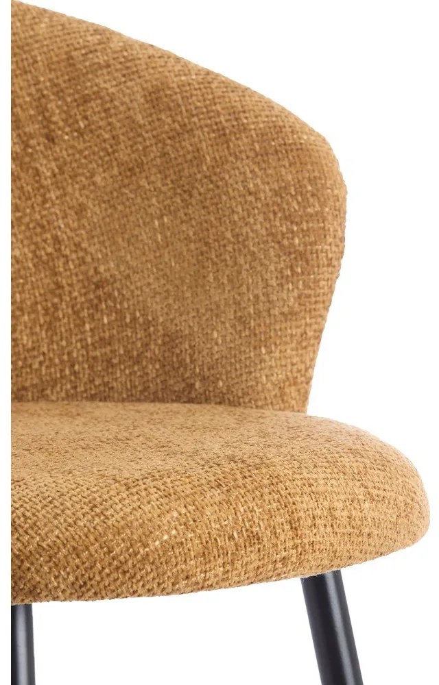 Okkersárga fém étkezőfotel szett 2 db-os Radaja – Light & Living