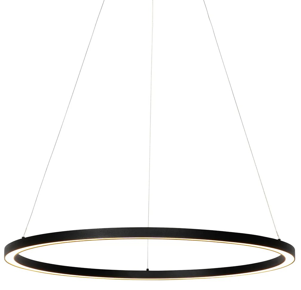Függőlámpa fekete 80 cm beépített LED-del, 3 fokozatban szabályozható - Girello