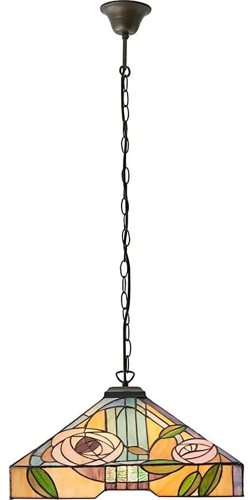 Endon 64384 - Tiffany WILLOW láncos csillár 3xE27/60W/230V