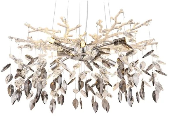 Globo 64133-8 - Csillár zsinóron DANNA 8xG9/8W/230V átm. 61 cm króm