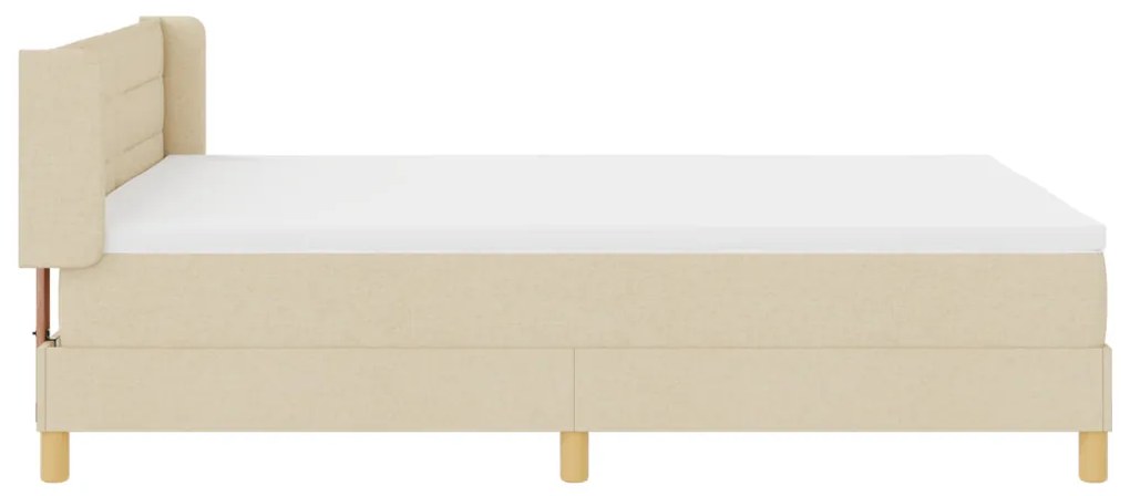 Boxspring Ágy Matraccal – Krém – 140 x 190 cm – Szövet
