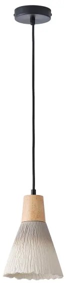 Csillár zsinóron 1xE27/15W/230V krémes