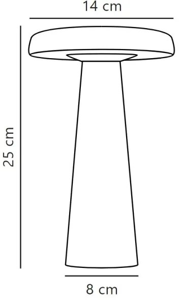 DFTP by Nordlux - LED dimmelhető kültéri asztali lámpa ARCELLO LED/2,8W/3,7V IP54