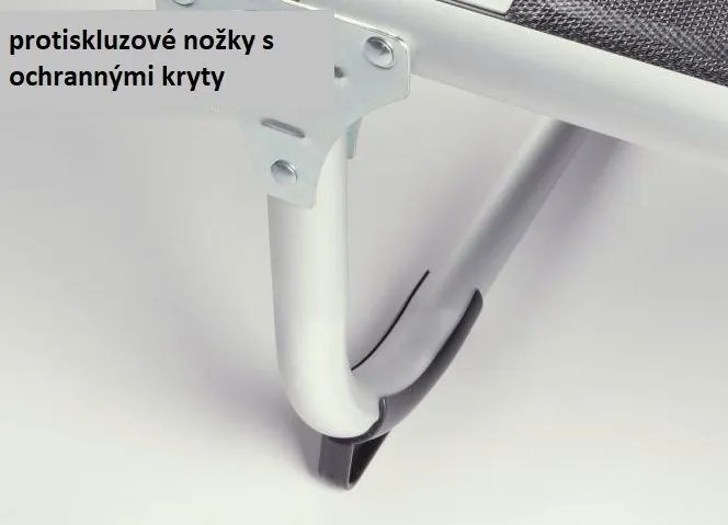 Kerti nyugágy összecsukható napellenzős fekete 187 cm