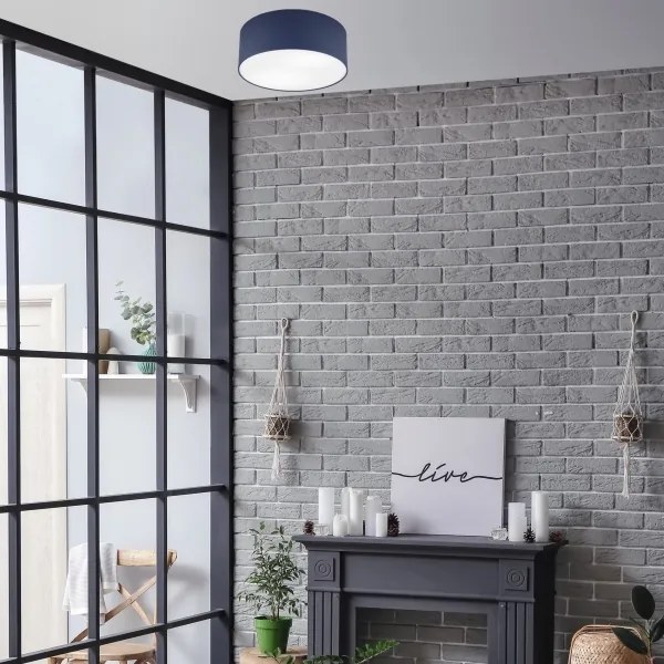 Mennyezeti lámpa SIRJA PASTEL DOUBLE 2xE27/15W/230V átm. 35 cm sötét kék