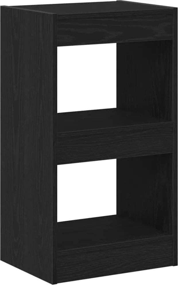 vidaXL Könyvespolc Fekete tölgy 40 x 30 x 71,5 cm Faanyag