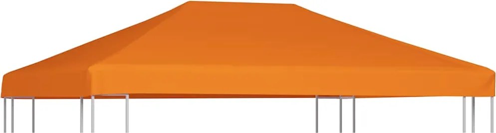 vidaXL narancssárga pavilon tetőponyva 310 g/m², 4 x 3 m
