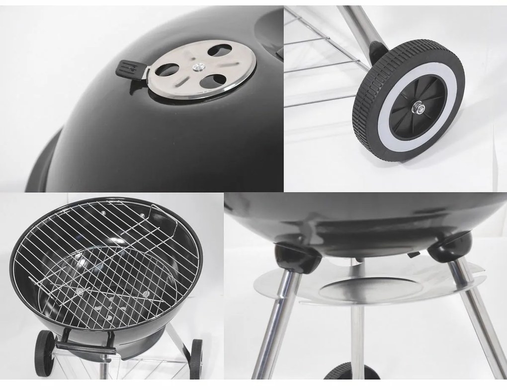 Cattara Bari faszenes grill, 46 cm