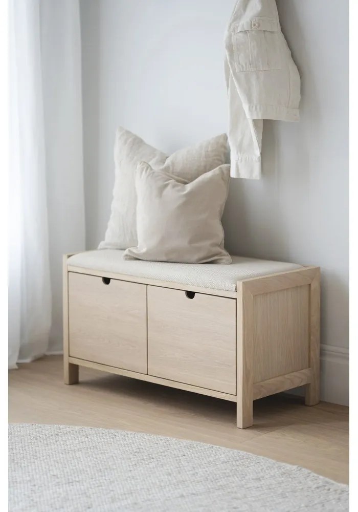 Natúr színű pad Hillmond – Rowico