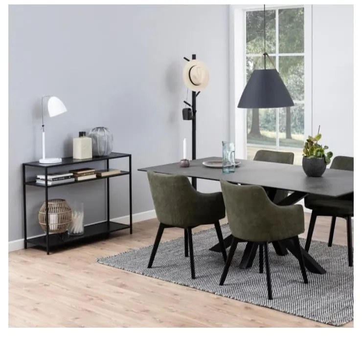 Seaford fekete konzolasztal, 100 x 35 cm - Actona