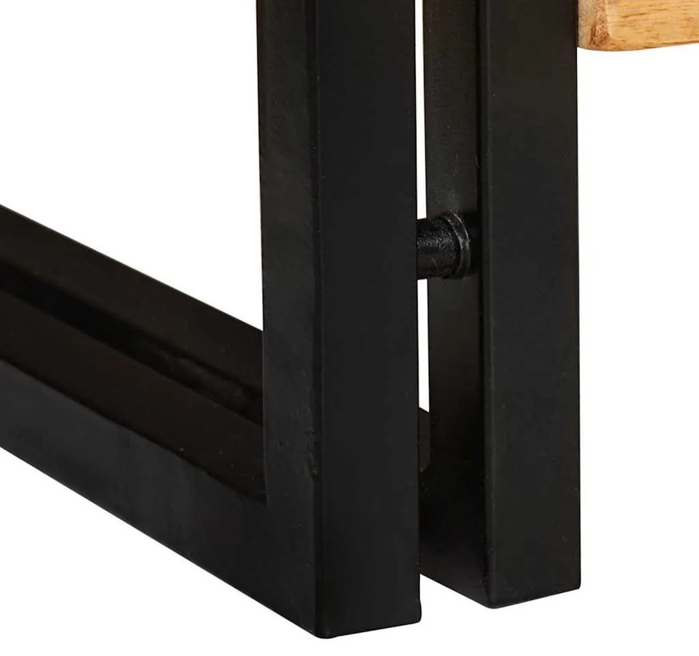 Cipőszekrény polcokkal Barna 90 x 38 x 45 cm tömör mangófa