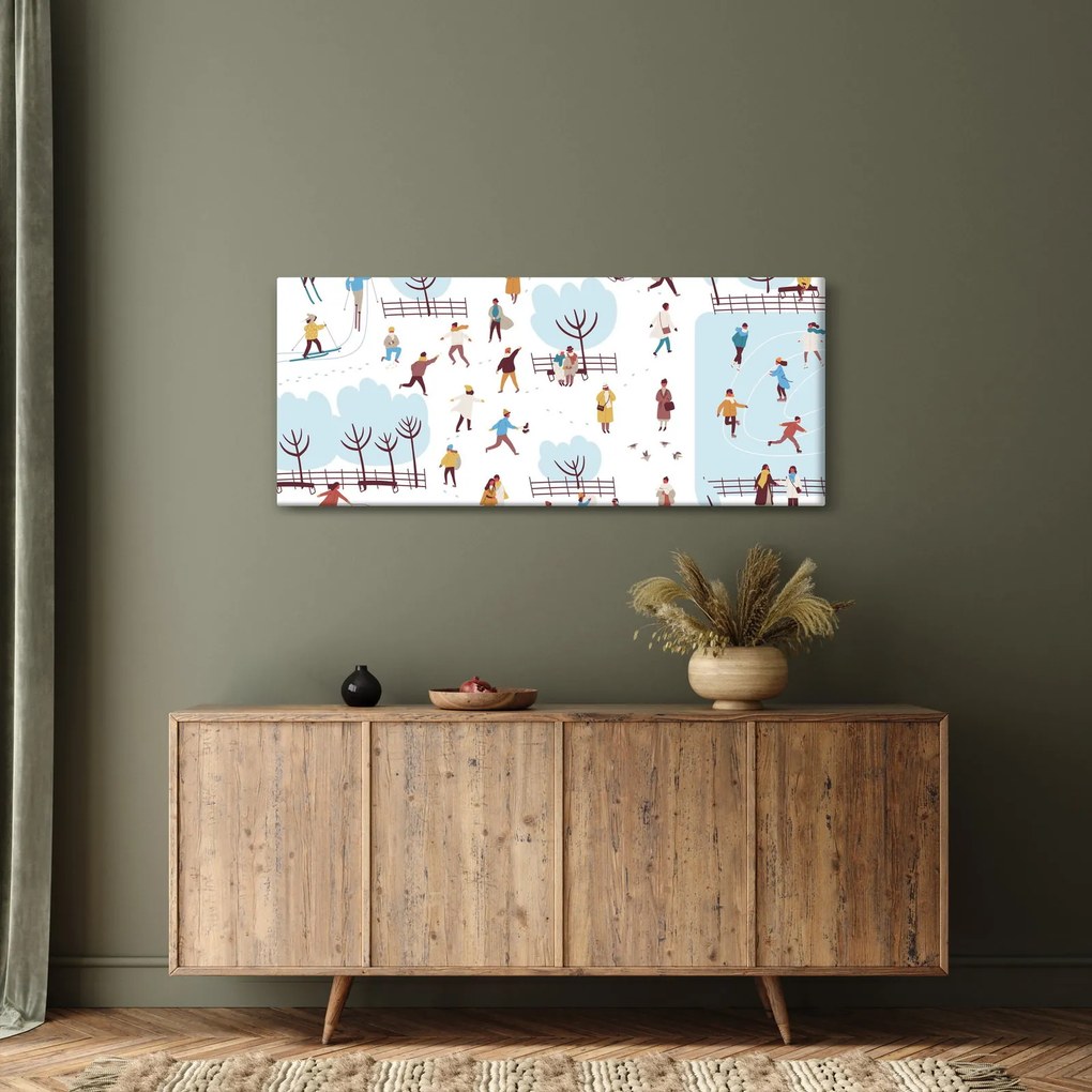 Kép - Boldog telet (120x50 cm)