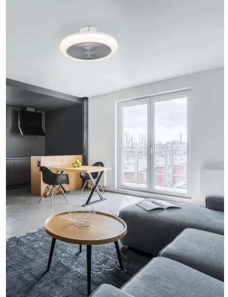 Eglo 35138 - LED Dimmelhető mennyezeti ventilátor KOSTRENA LED/25,5W/230V szürke + távirányító