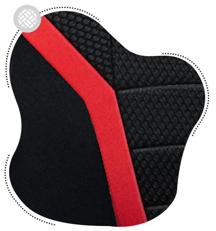 Gyermek gamer szék , gyerekeknek , RED MESH