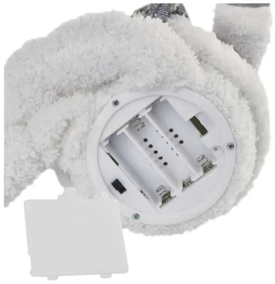 LED karácsonyi dekoráció 6xLED/3xAA hóember