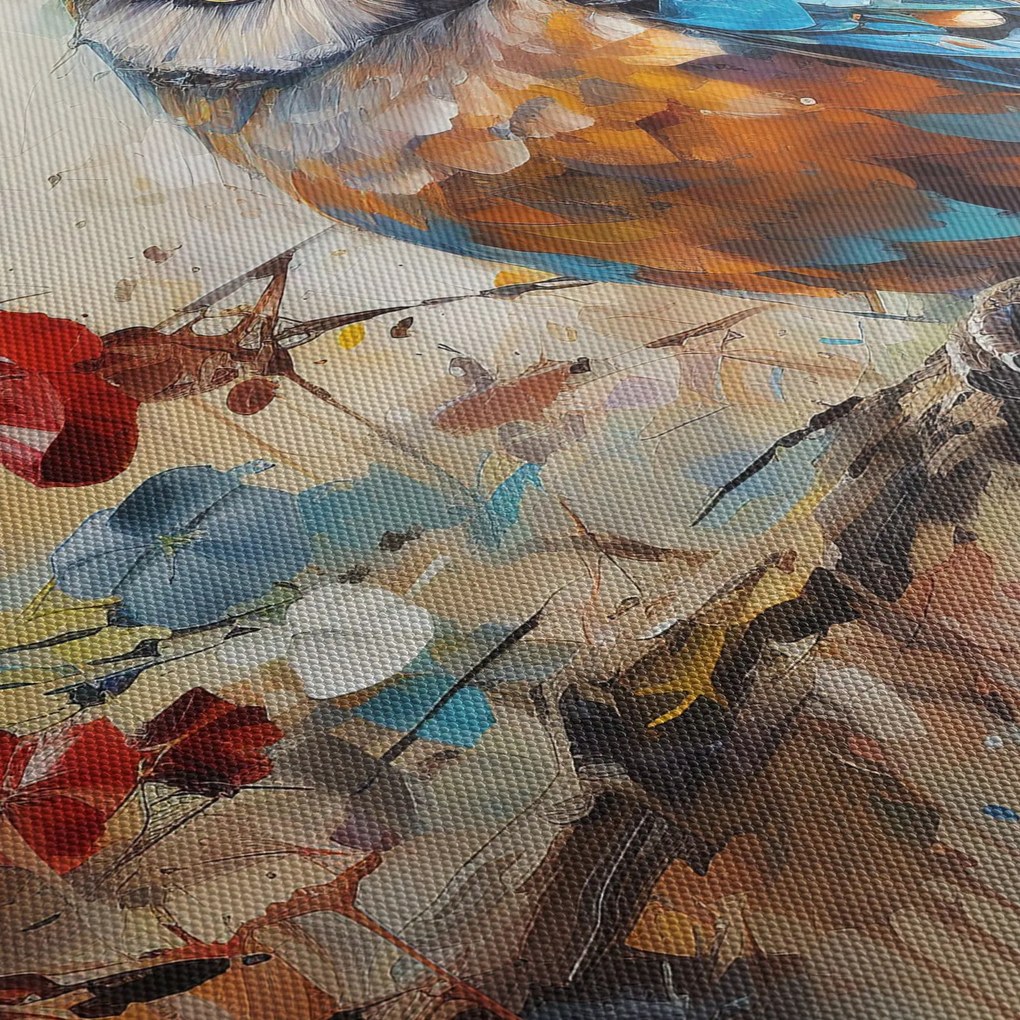 Kép - Festett bagoly (90x60 cm)