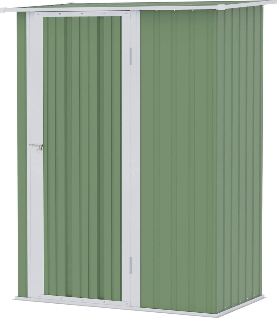 Outsunny Kertészeti Eszköz Ház Kertépítő Sátor Ajtóval Kültéri Acél Zöld 142 x 84 x 189 cm | Aosom