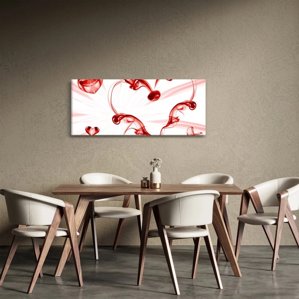 Szív a füstből képe (120x50 cm)