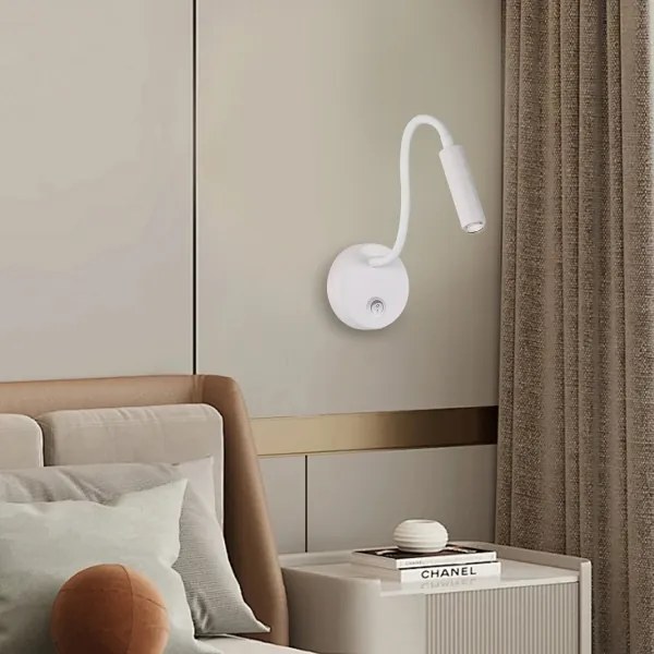 Brilagi - LED Dimmelhető flexibilis fali lámpa MAYA 1xG9/4W/230V fehér