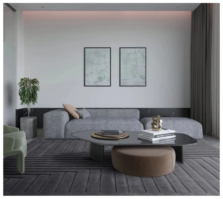 Antracitszürke szőnyeg 120x170 cm Valley – Asiatic Carpets