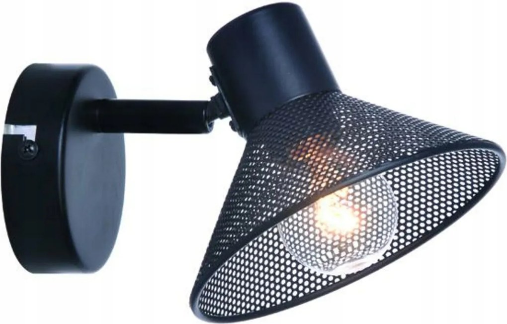 Aca Lighting fali és mennyezeti lámpa 1XE14 Paloma fekete 16X13X9CM TNK28