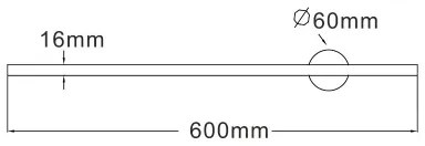 Zuma Line W90477-60BK - LED Fali lámpa TROY LED/8W/230V 60 cm fekete