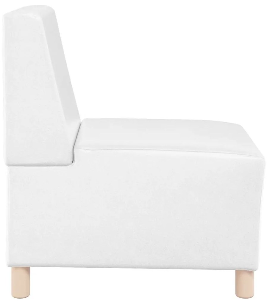 fehér műbőr fotel 55 cm