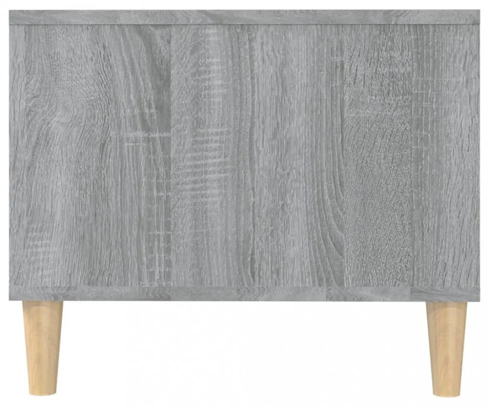 szürke sonoma színű szerelt fa dohányzóasztal 102 x 50 x 40 cm