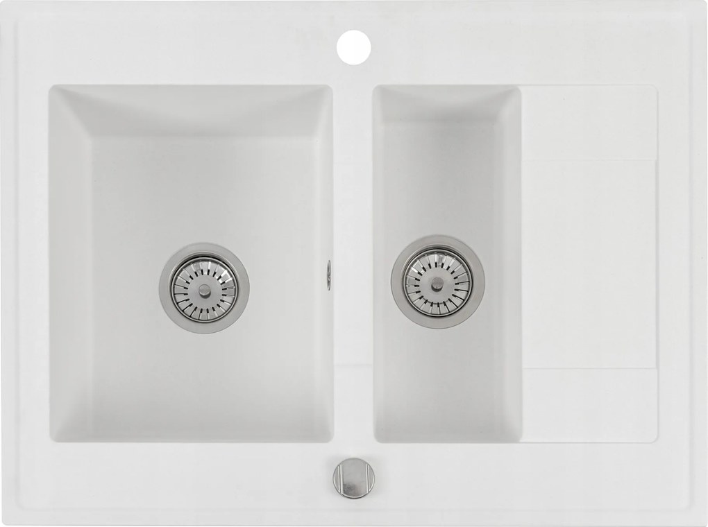 Grande 15 Gránit mosogató Konyhai mosogató másfélmedencés