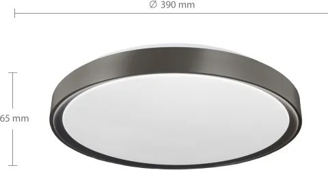 Brilagi-LED Dimmelhető FANCIA lámpatest LED/48W/230V 3000-6500K Ø 39 cm ezüst+távirányító