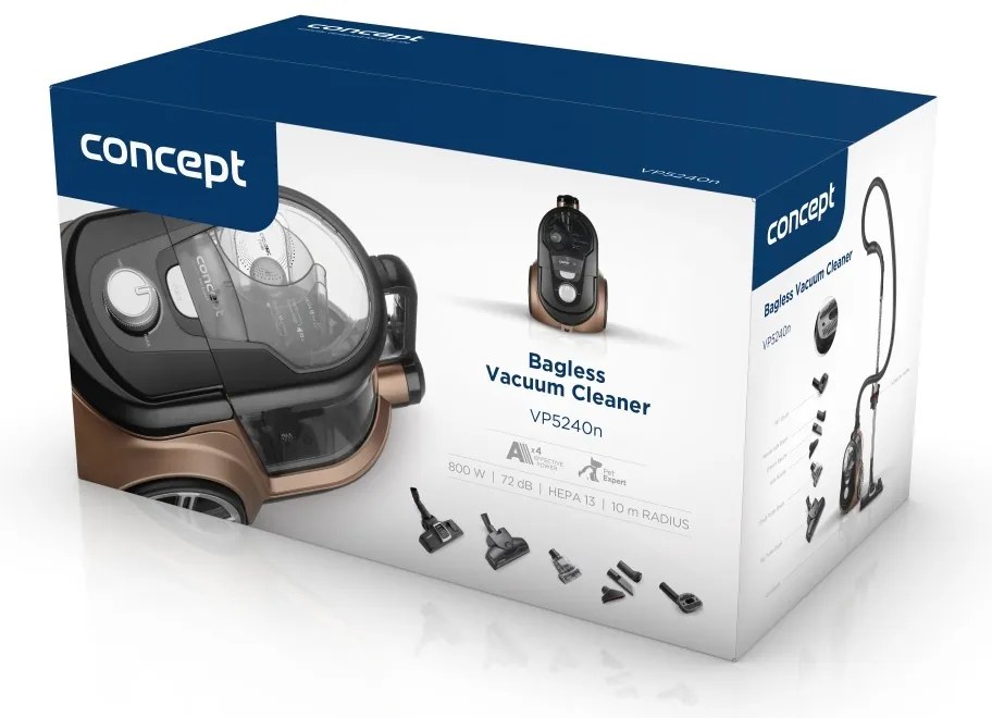 Concept VP5240n zsák nélküli porszívó 4A RADICALPet Expert, 800 W
