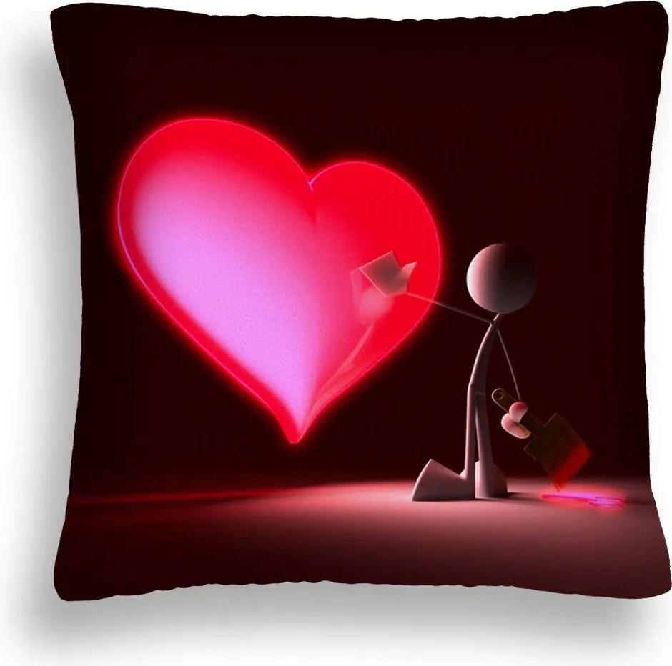 Valentin Napi Párna 50X50 LOVE-19 Szív