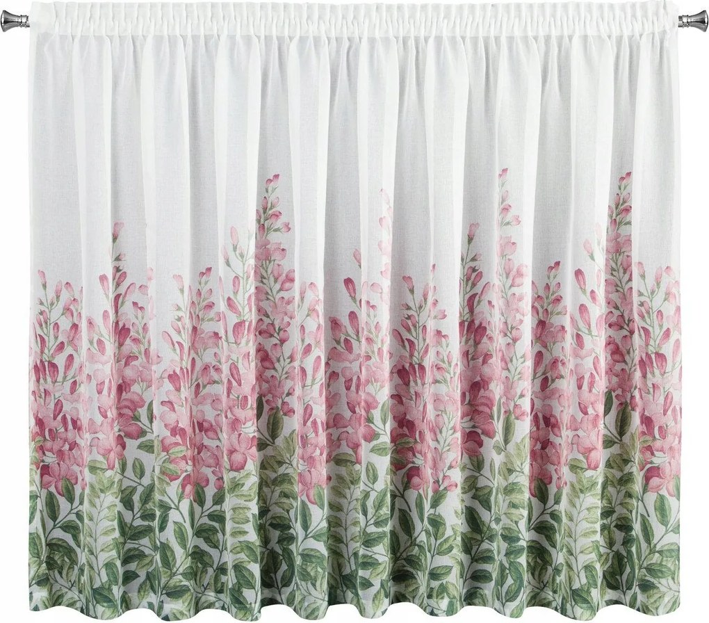 Függöny 300x160 cm virágos ablakdísz nappaliba