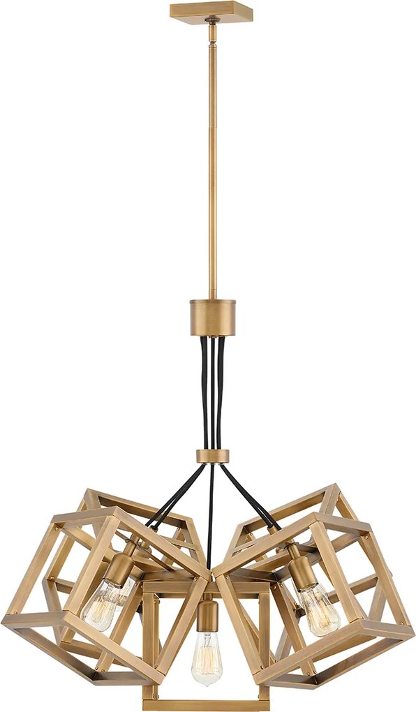 Quintiesse glamour modern függeszték ensemble csiszolt bronz elsqn-ensemble5p-bb