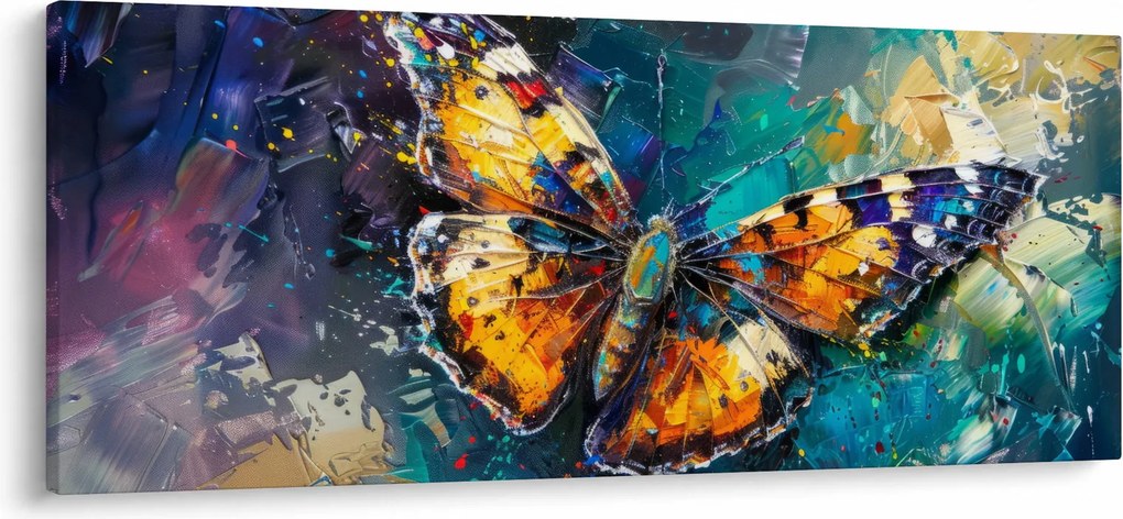 Kép - Pillangó, olajfestmény (120x50 cm)