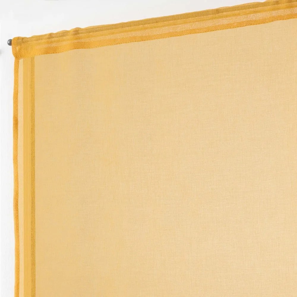 Sárga átlátszó függöny szett 2 db-os 60x90 cm Sandra – douceur d'intérieur