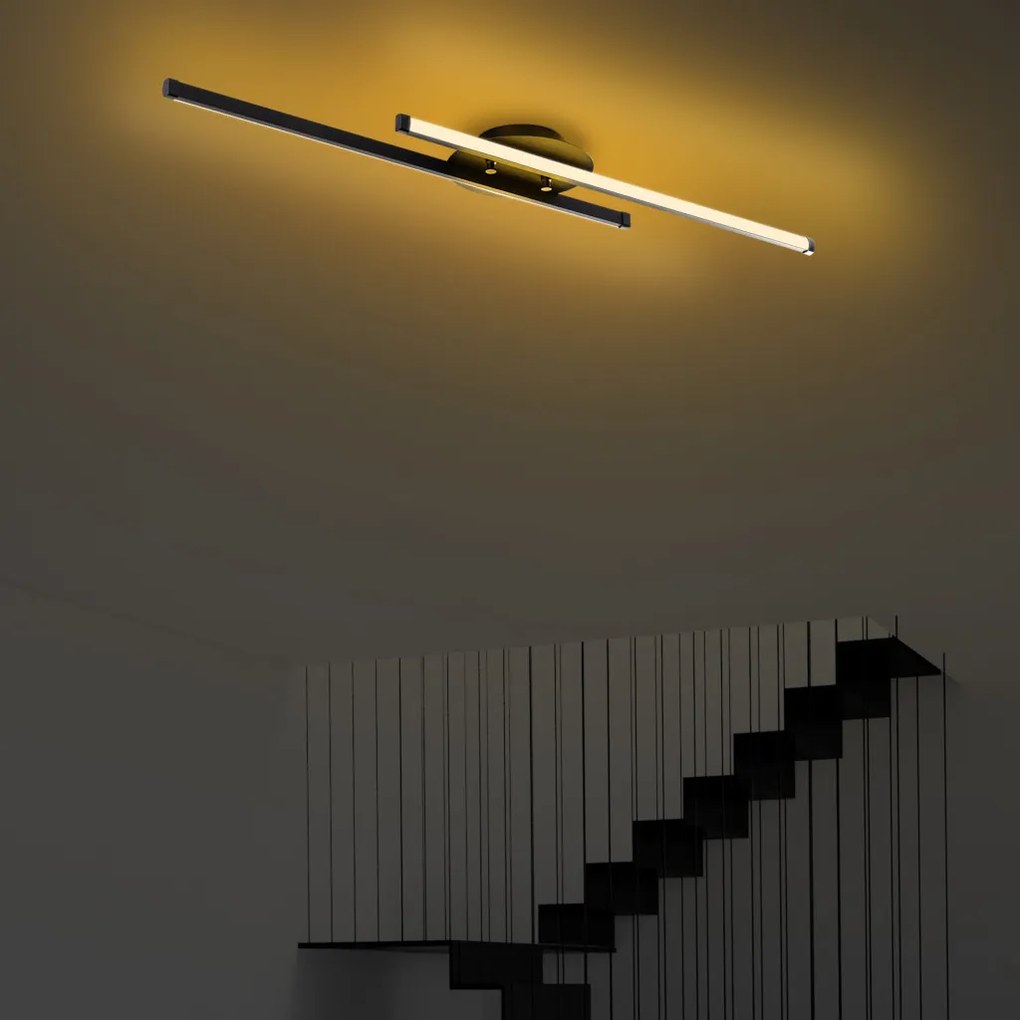 Umut 13296 fekete fém LED függőlámpa, 86 x 17 cm