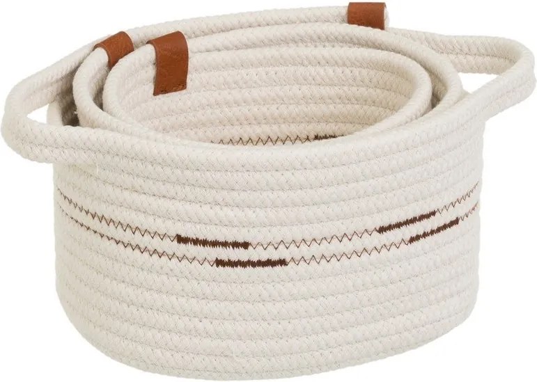 Textil tárolókosár szett 3 db-os 30x18x14 cm – Casa Selección