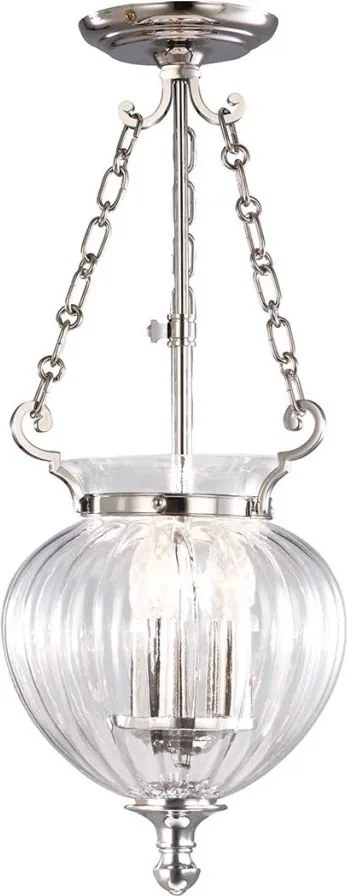 Elstead Lighting FINSBURY PARK FP-P-S-POL-NCKL Függőlámpa 3x60W/E14